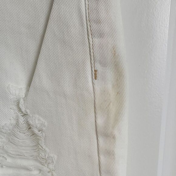 NWT- PACSUN Two-Tone Distressed High Waisted Straight Leg Jeans - Picture 4 of 13